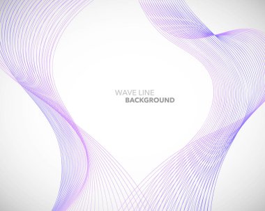 Zarif soyut vektör dalga çizgi fütüristik stili arka plan te