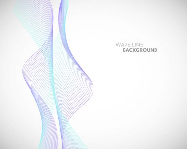 Zarif soyut vektör dalga çizgi fütüristik stili arka plan te