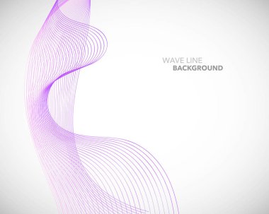 Zarif soyut vektör dalga çizgi fütüristik stili arka plan te