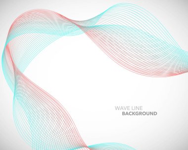 Zarif soyut vektör dalga çizgi fütüristik stili arka plan te