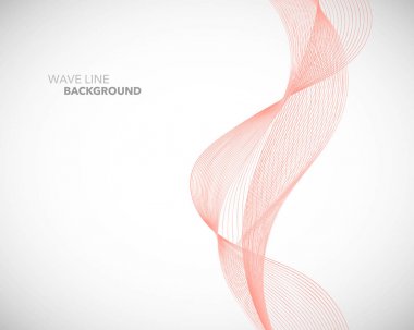 Zarif soyut vektör dalga çizgi fütüristik stili arka plan te