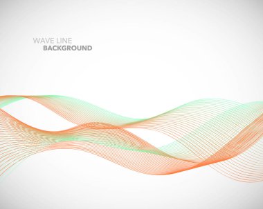 Zarif soyut vektör dalga çizgi fütüristik stili arka plan te