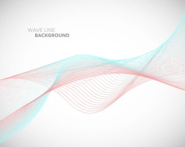 Zarif soyut vektör dalga çizgi fütüristik stili arka plan te