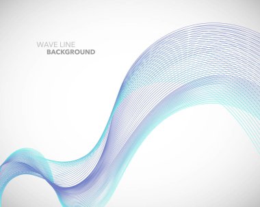 Zarif soyut vektör dalga çizgi fütüristik stili arka plan te