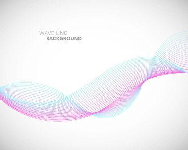 Zarif soyut vektör dalga çizgi fütüristik stili arka plan te