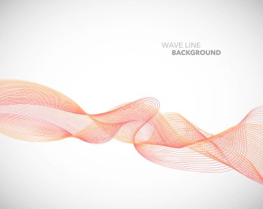 Zarif soyut vektör dalga çizgi fütüristik stili arka plan te