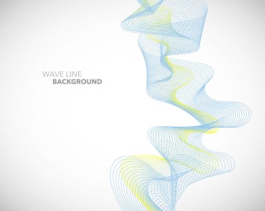 Zarif soyut vektör dalga çizgi fütüristik stili arka plan te