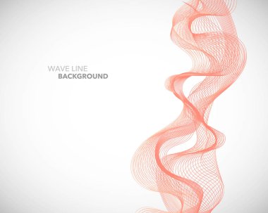 Zarif soyut vektör dalga çizgi fütüristik stili arka plan te