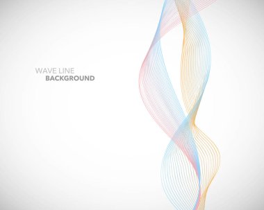 Zarif soyut vektör dalga çizgi fütüristik stili arka plan te