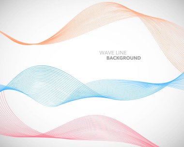 Zarif soyut vektör dalga çizgi fütüristik stili arka plan te