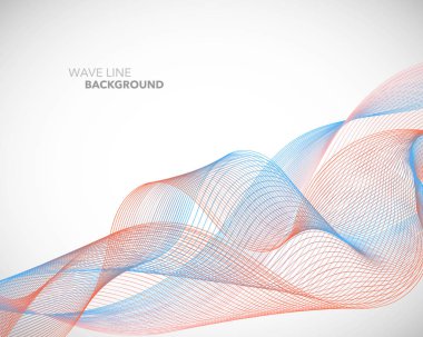 Zarif soyut vektör dalga çizgi fütüristik stili arka plan te