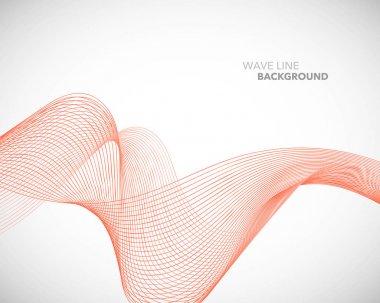 Zarif soyut vektör dalga çizgi fütüristik stili arka plan te