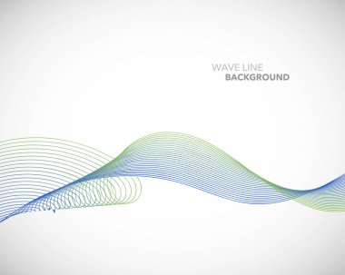 Zarif soyut vektör dalga çizgi fütüristik stili arka plan te