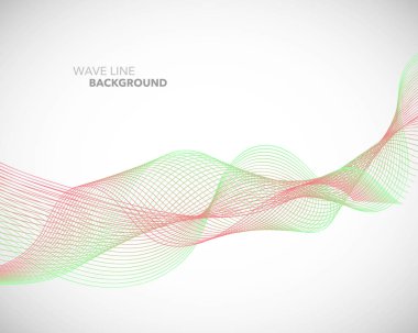 Zarif soyut vektör dalga çizgi fütüristik stili arka plan te