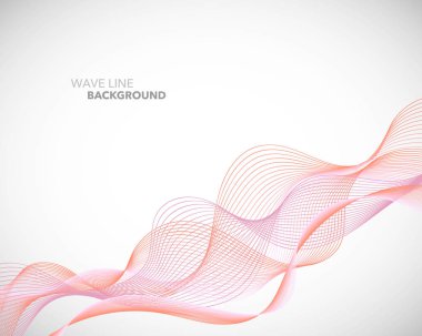 Zarif soyut vektör dalga çizgi fütüristik stili arka plan te