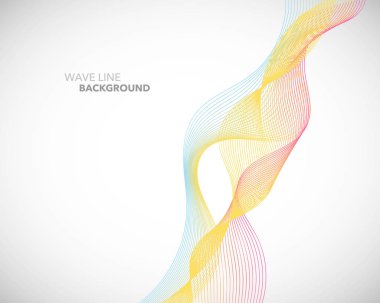 Zarif soyut vektör dalga çizgi fütüristik stili arka plan te