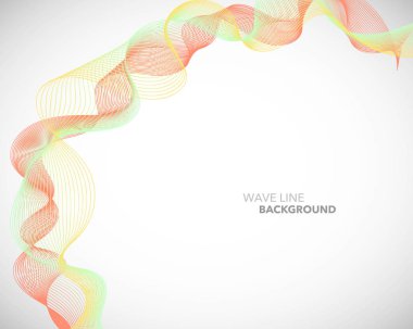 Zarif soyut vektör dalga çizgi fütüristik stili arka plan te