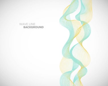 Zarif soyut vektör dalga çizgi fütüristik stili arka plan te