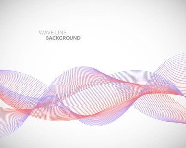 Zarif soyut vektör dalga çizgi fütüristik stili arka plan te