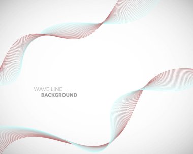 Zarif soyut vektör dalga çizgi fütüristik stili arka plan te