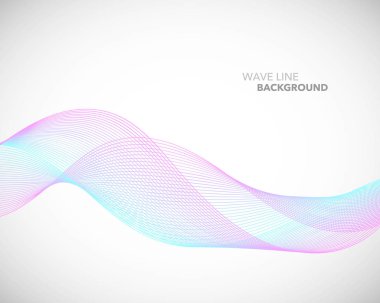 Zarif soyut vektör dalga çizgi fütüristik stili arka plan te