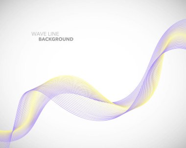 Zarif soyut vektör dalga çizgi fütüristik stili arka plan te