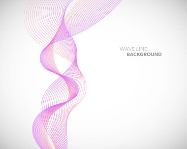 Zarif soyut vektör dalga çizgi fütüristik stili arka plan te