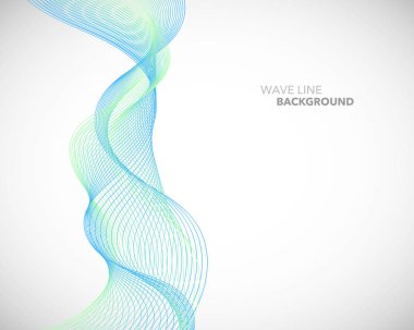 Zarif soyut vektör dalga çizgi fütüristik stili arka plan te