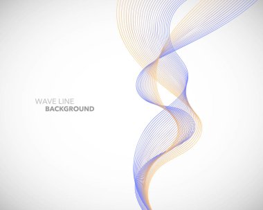 Zarif soyut vektör dalga çizgi fütüristik stili arka plan te