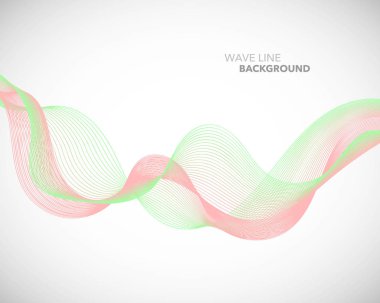 Zarif soyut vektör dalga çizgi fütüristik stili arka plan te