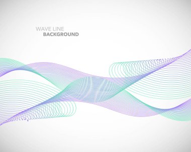 Zarif soyut vektör dalga çizgi fütüristik stili arka plan te