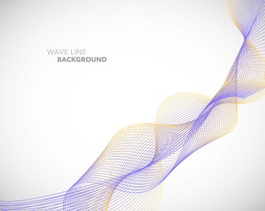 Zarif soyut vektör dalga çizgi fütüristik stili arka plan te