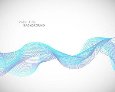 Zarif soyut vektör dalga çizgi fütüristik stili arka plan te
