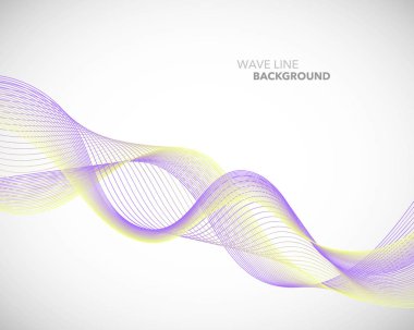 Zarif soyut vektör dalga çizgi fütüristik stili arka plan te