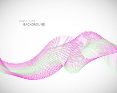 Zarif soyut vektör dalga çizgi fütüristik stili arka plan te