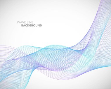 Zarif soyut vektör dalga çizgi fütüristik stili arka plan te