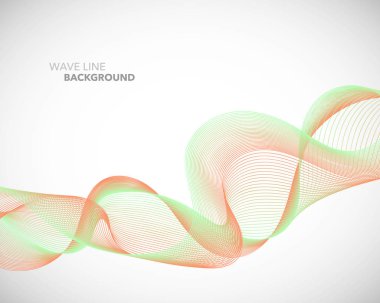 Zarif soyut vektör dalga çizgi fütüristik stili arka plan te