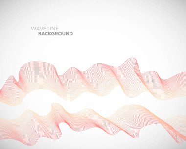 Zarif soyut vektör dalga çizgi fütüristik stili arka plan te