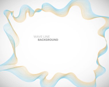 Zarif soyut vektör dalga çizgi fütüristik stili arka plan te