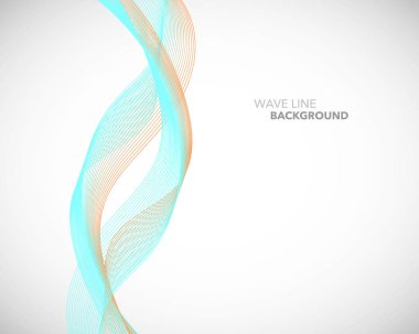 Zarif soyut vektör dalga çizgi fütüristik stili arka plan te
