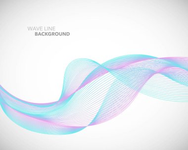 Zarif soyut vektör dalga çizgi fütüristik stili arka plan te