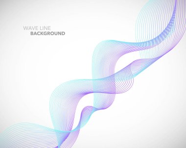 Zarif soyut vektör dalga çizgi fütüristik stili arka plan te