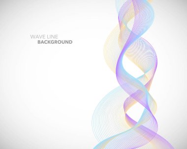 Zarif soyut vektör dalga çizgi fütüristik stili arka plan te