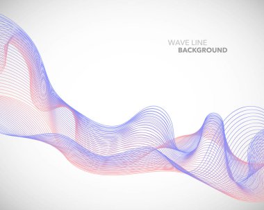 Zarif soyut vektör dalga çizgi fütüristik stili arka plan te