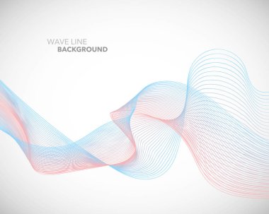 Zarif soyut vektör dalga çizgi fütüristik stili arka plan te