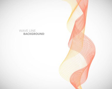 Zarif soyut vektör dalga çizgi fütüristik stili arka plan te