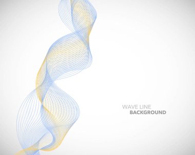 Zarif soyut vektör dalga çizgi fütüristik stili arka plan te