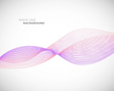 Zarif soyut vektör dalga çizgi fütüristik stili arka plan te