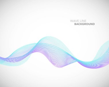 Zarif soyut vektör dalga çizgi fütüristik stili arka plan te