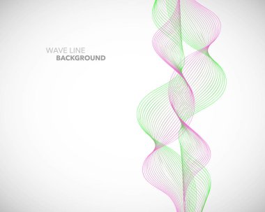 Zarif soyut vektör dalga çizgi fütüristik stili arka plan te